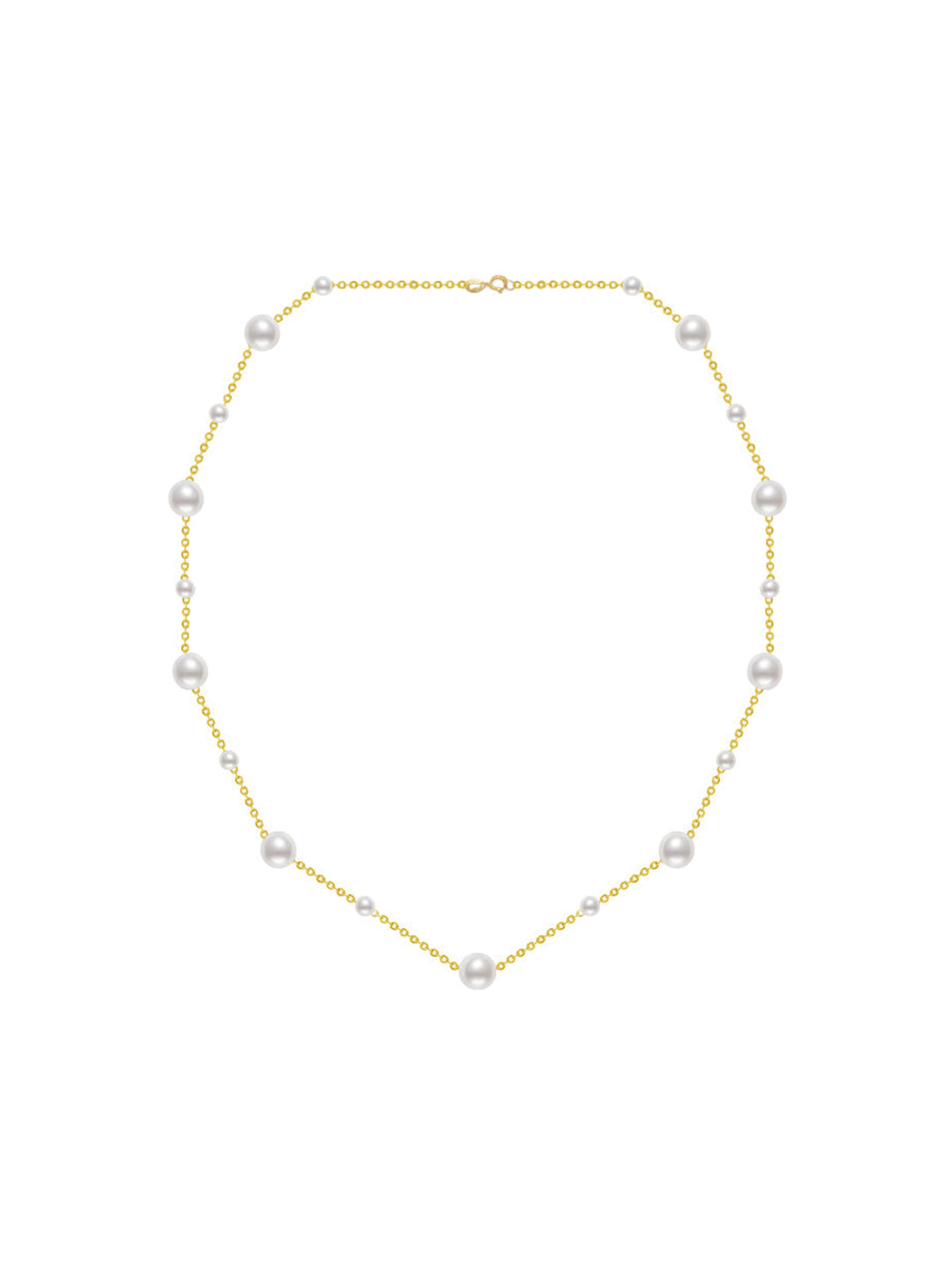 18K 순금 담수진주 목걸이 KN00027