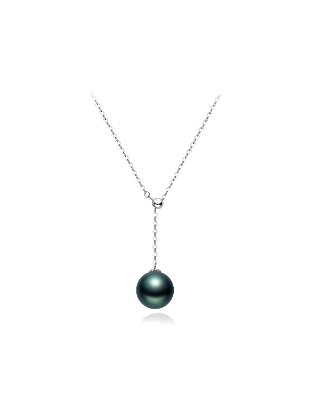 Collier élégant en or massif 18 carats avec perles de Tahiti d'eau salée KN00046