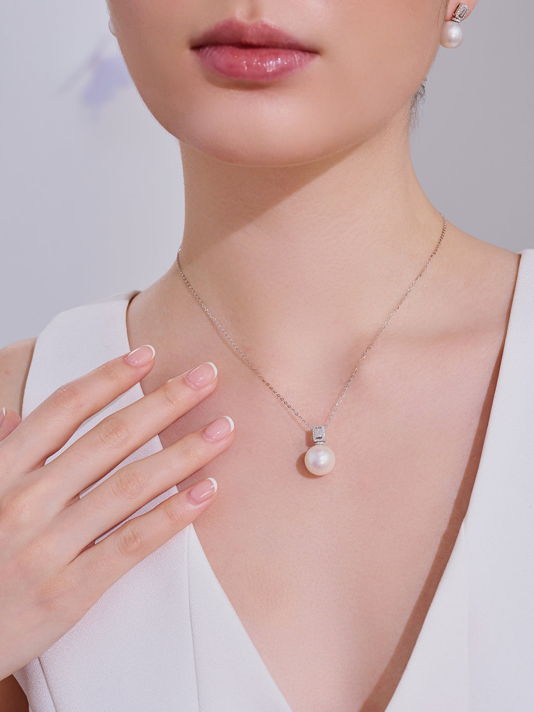 18K 순금 에디슨 진주 목걸이 KN00071