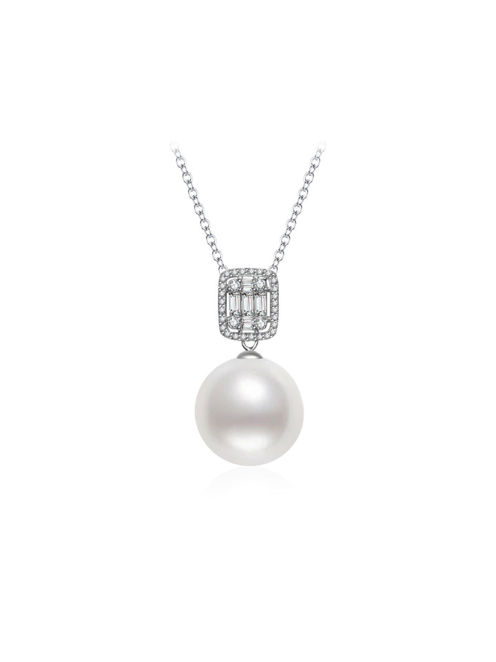 Kalung Mutiara Laut Selatan Putih Emas 18k Australia KN00077