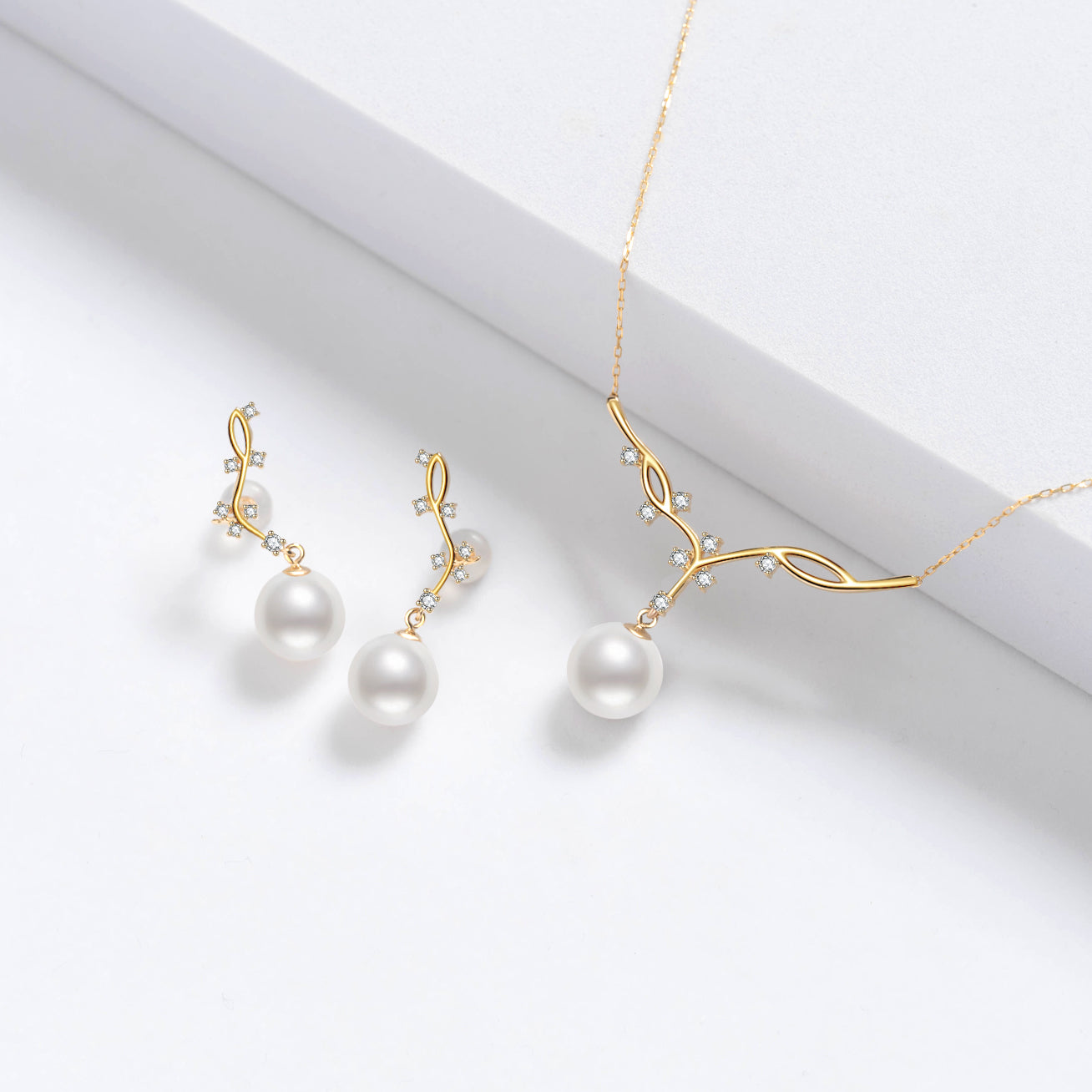Top Grade Freshwater Pearl Earrings WE00725 | STARRY - PEARLY LUSTRE