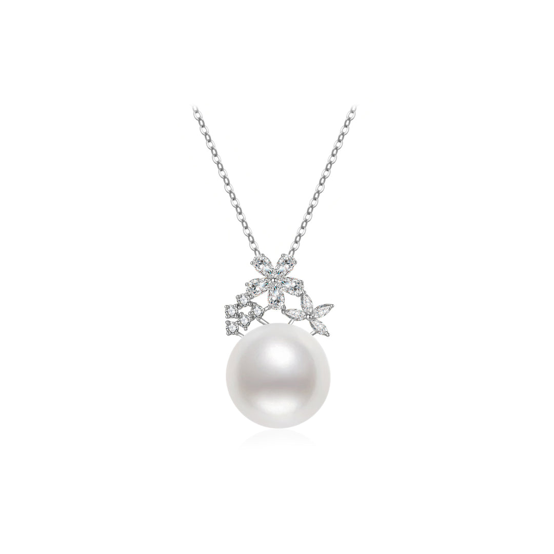 18K Solid Gold Edison Pearl Necklace KN00105 - PEARLY LUSTRE