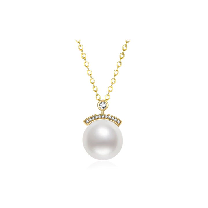18K Gold Edison Pearl Necklace KN00112 - PEARLY LUSTRE