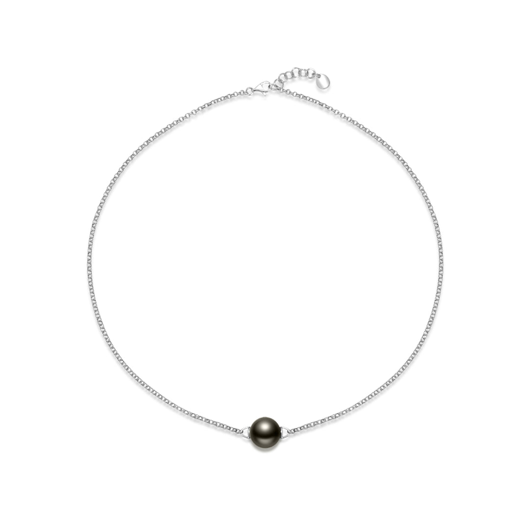 18k Tahitian Pearl Necklace KN00130 - PEARLY LUSTRE