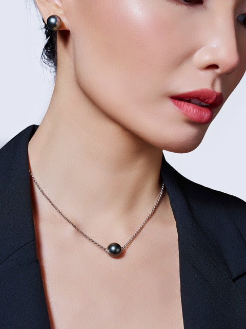 Collier de perles de Tahiti 18 carats KN00130