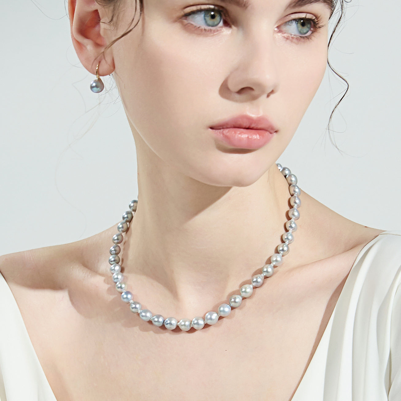 18K ゴールド トップ ラスター マダマ アコヤ パール ネックレス – PEARLY LUSTRE