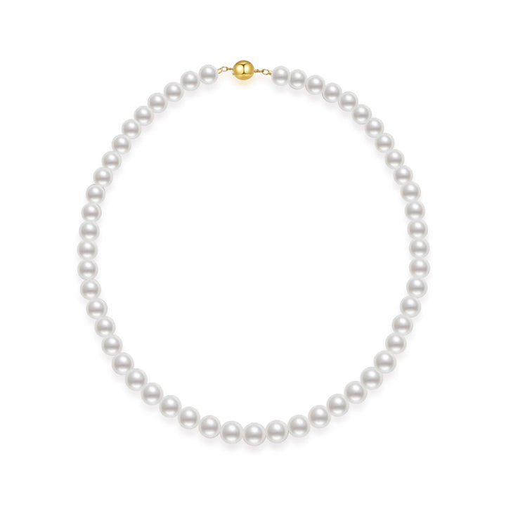 18k Gold Top Grading Aurora HANADAMA Multi-Color Akoya Pearl Necklace KN00154 - PEARLY LUSTRE