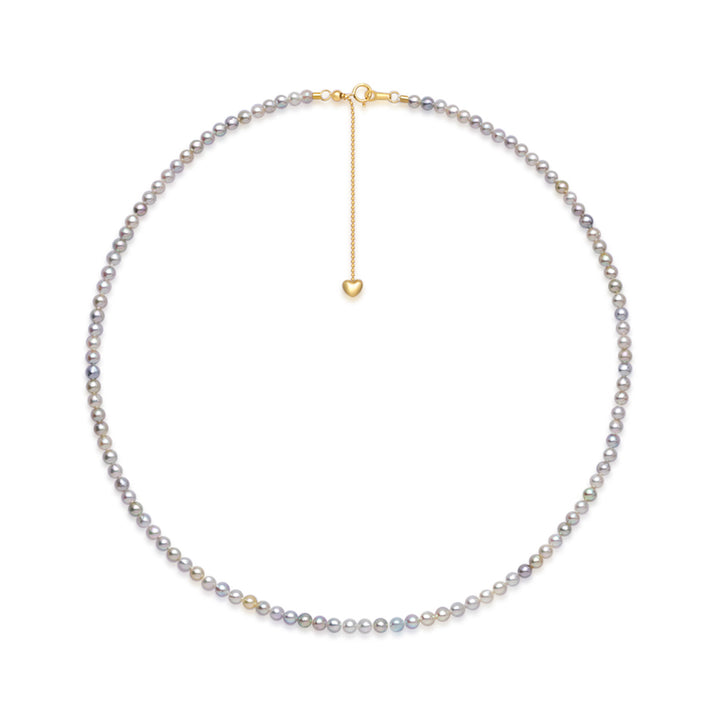 18k Gold Top Lustre Madama Candy Akoya Pearl Necklace KN00161 - PEARLY LUSTRE