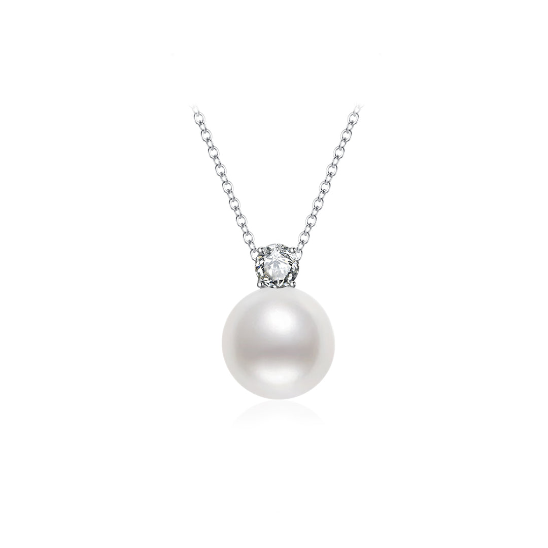 18K Solid Gold Freshwater Pearl Necklace KN00162 - PEARLY LUSTRE