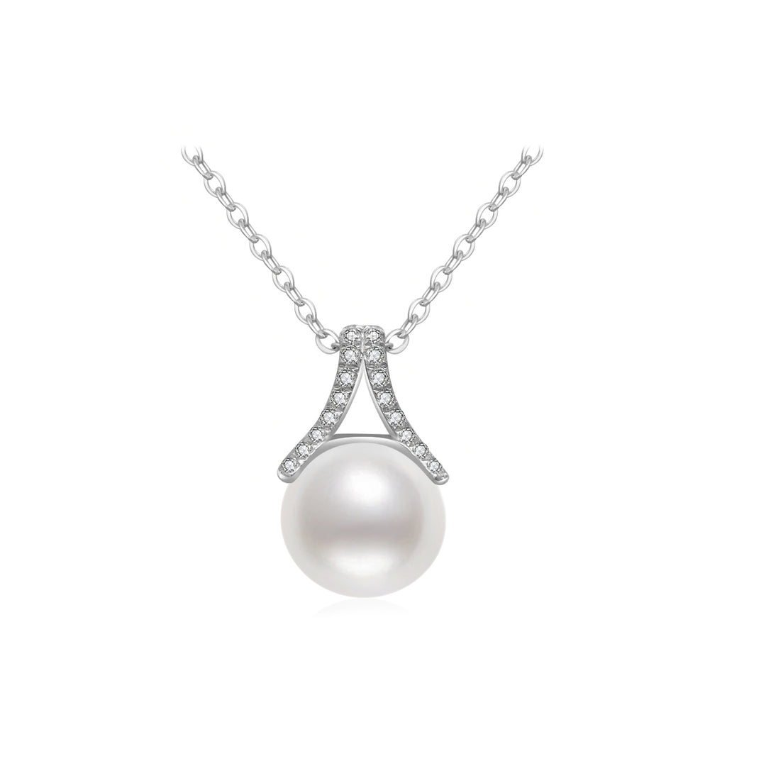 18K Solid Gold Edison Pearl Necklace KN00163 - PEARLY LUSTRE