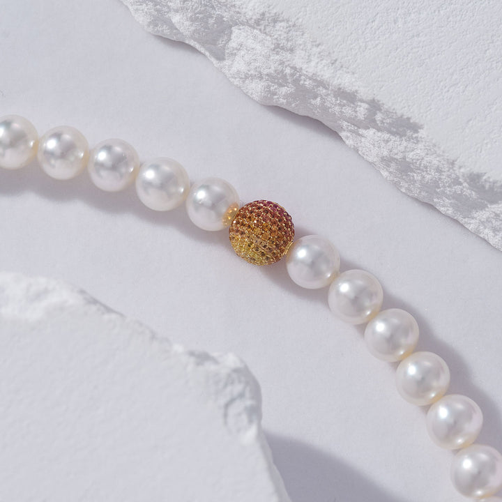 18k Gold 10-13mm South Sea Pearl Necklace KN00174 - PEARLY LUSTRE