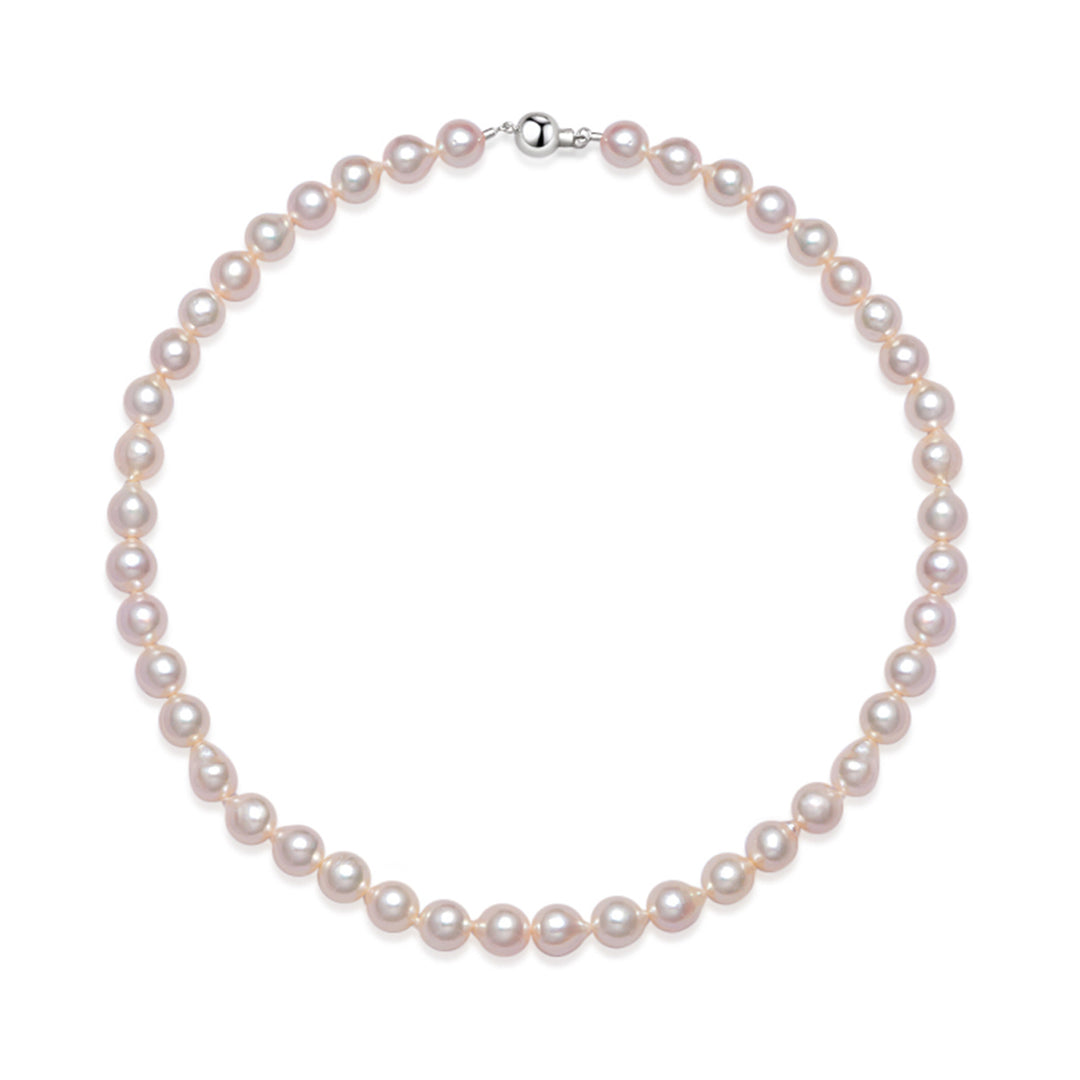 18k Gold Top Lustre Baroque Akoya Pearl Necklace KN00177 - PEARLY LUSTRE