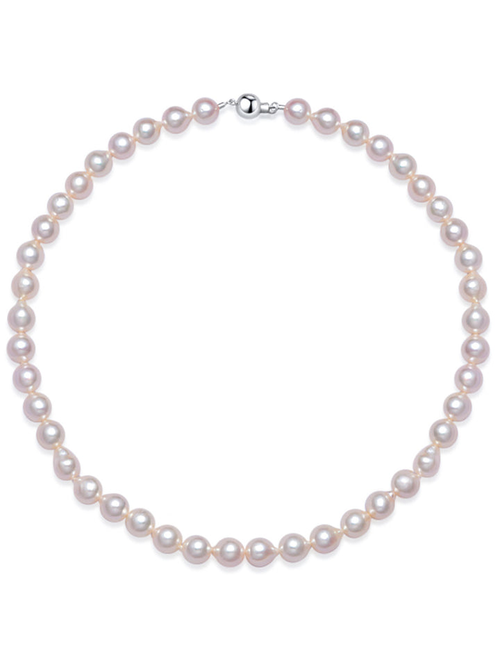 Collier en perle Baroque Akoya à lustre supérieur en or 18 carats KN00177