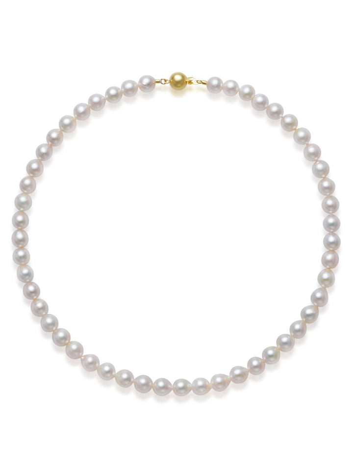 18k Gold Akoya Pearl Necklace KN00182
