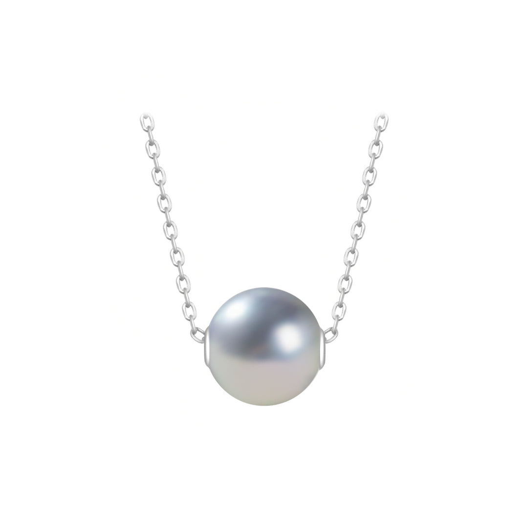 18K Solid Gold Akoya Madama Pearl Necklace KN00188 - PEARLY LUSTRE