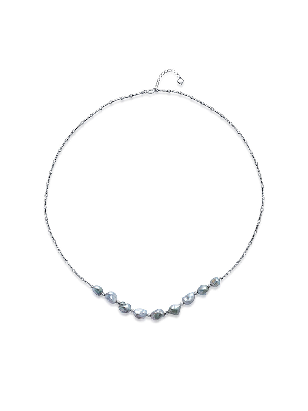 Kalung Mutiara Keshi Tahitian Emas Pepejal 18K KN00192