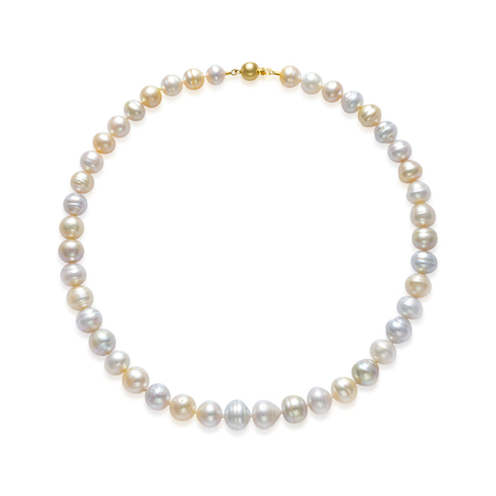 18k Gold Baroque South Sea Pearl Necklace KN00212 - PEARLY LUSTRE