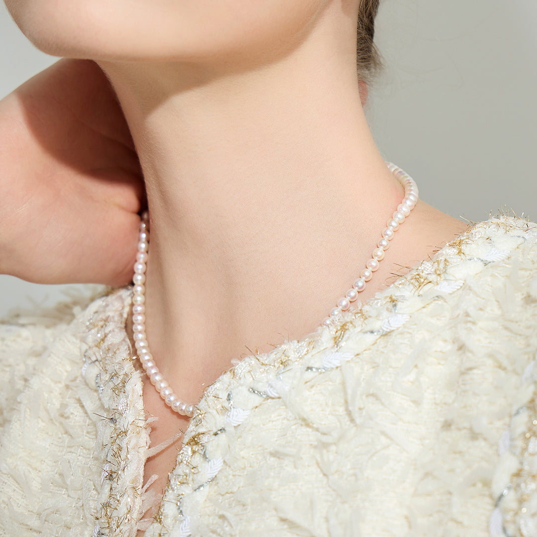 Collana di perle Akoya Aurora HANADAMA di alta qualità in oro 18 carati KN00025