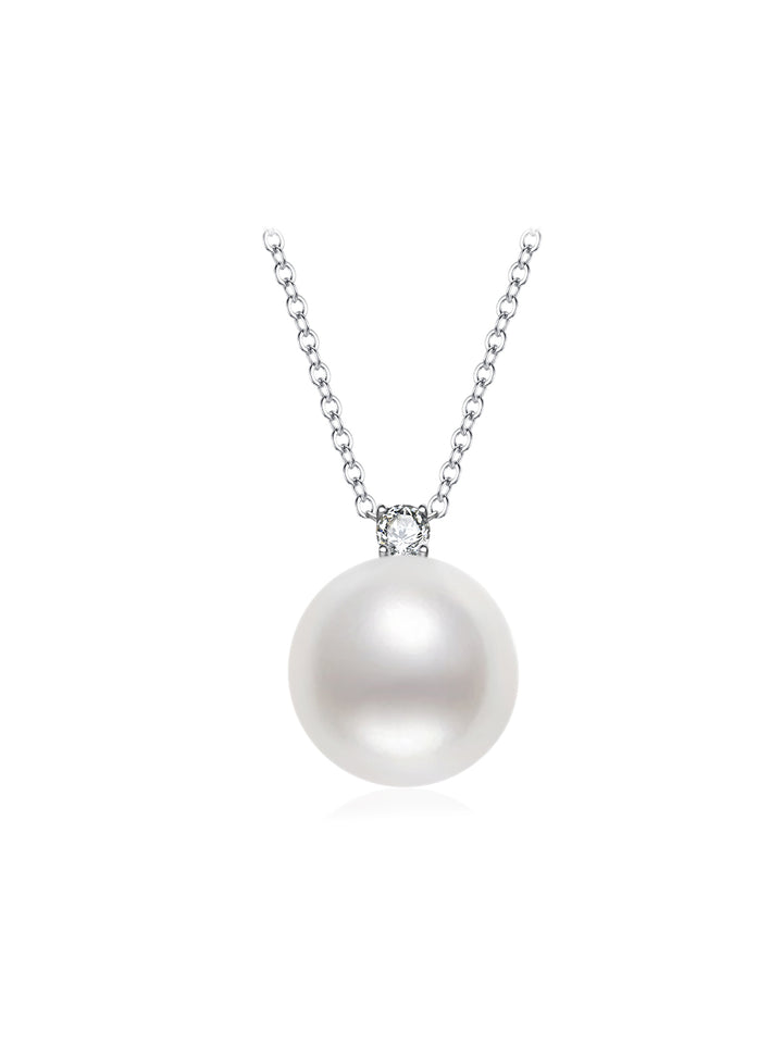 18K Solid Gold  Top Grade Edison Pearl Necklace KN00220