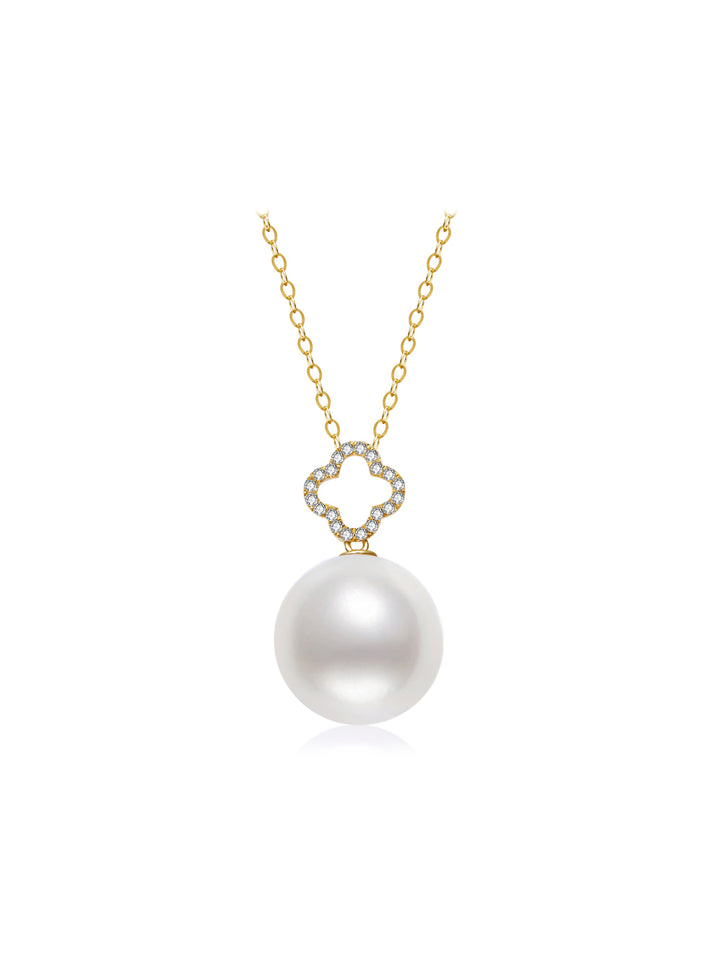 18k Solid Gold Edison Pearl Necklace KN00226
