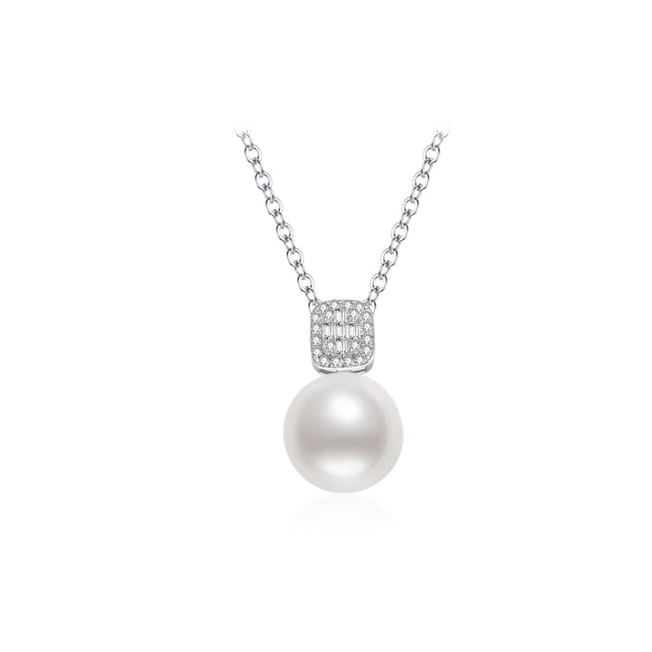 18K Solid Gold Edison Pearl Necklace KN00228 - PEARLY LUSTRE