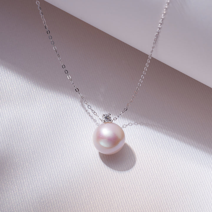 Top Lustre 18K Solid Gold Edison Pearl Necklace KN00225