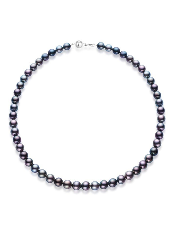 18k Solid Gold Aurora PEACOCK Tahitian Pearl Necklace KN00234
