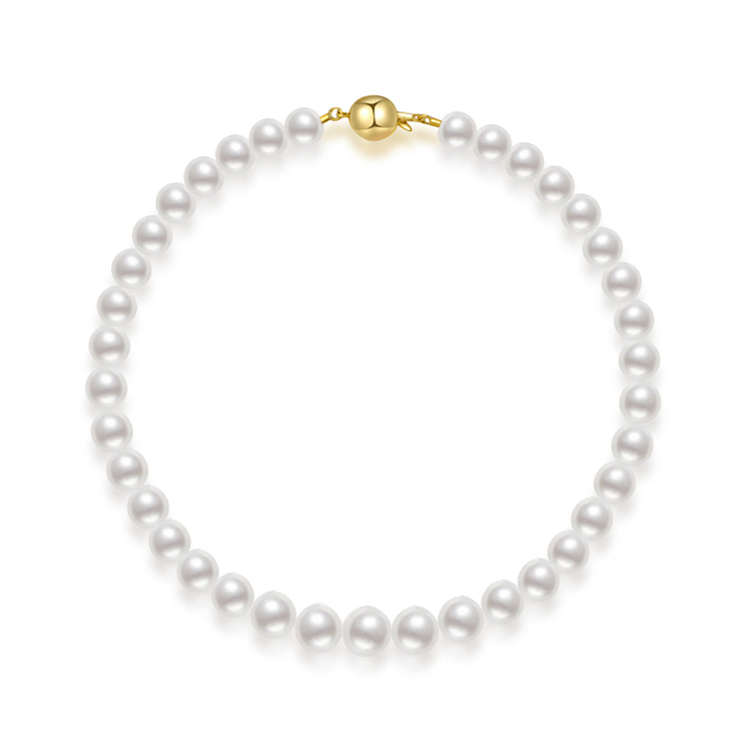 18k 골드 9-11mm 호주 화이트 남해 진주 목걸이 KN00215