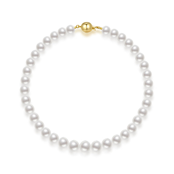 18k 골드 9-11mm 호주 화이트 남해 진주 목걸이 KN00215