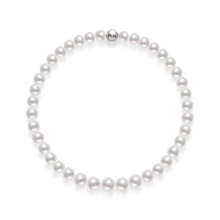 18k Gold Australian White Pearl Necklace KN00245