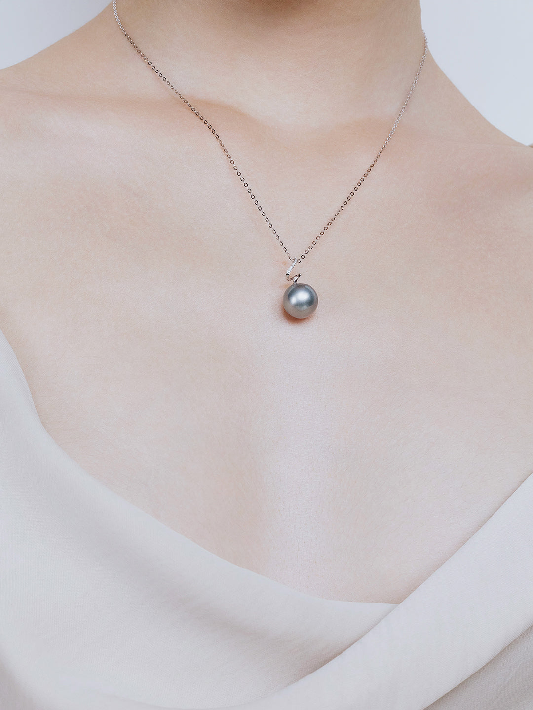 Saltwater Tahitian Pearl 18K Solid Gold﻿ Necklace KN00254