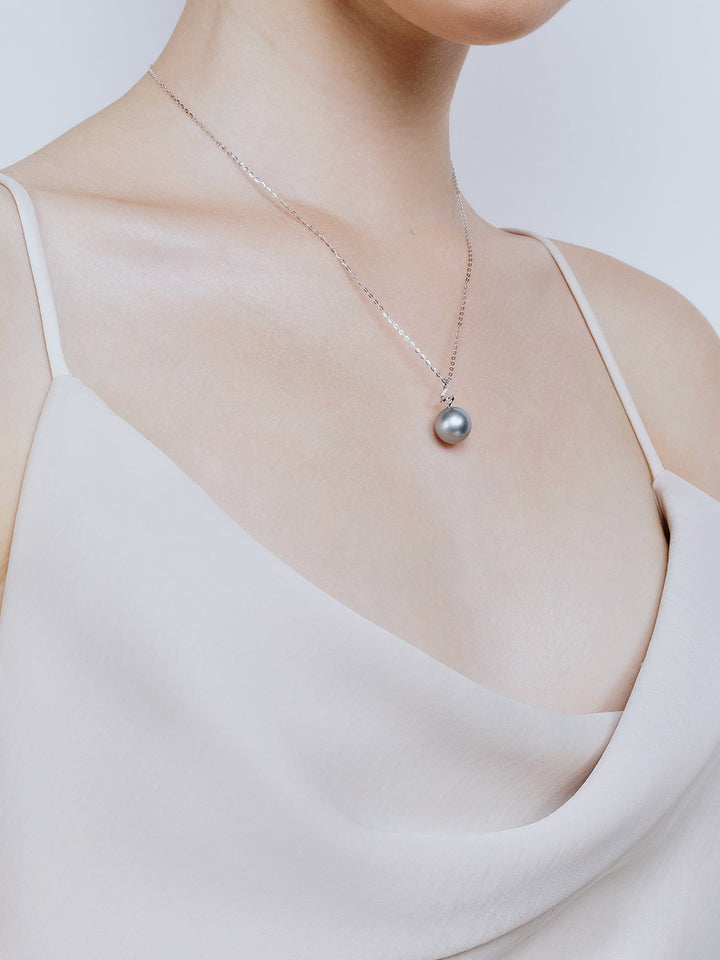 Saltwater Tahitian Pearl 18K Solid Gold﻿ Necklace KN00254