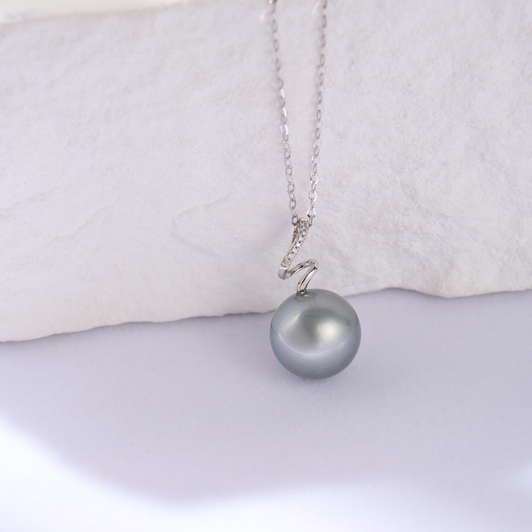 Saltwater Tahitian Pearl 18K Solid Gold﻿ Necklace KN00254