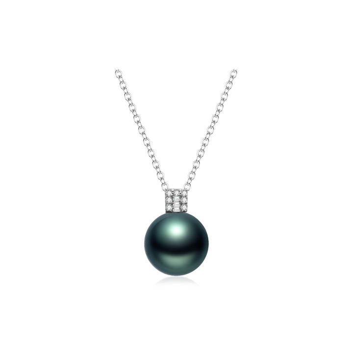 Saltwater Tahitian Pearl 18K Solid Gold﻿ Necklace KN00255