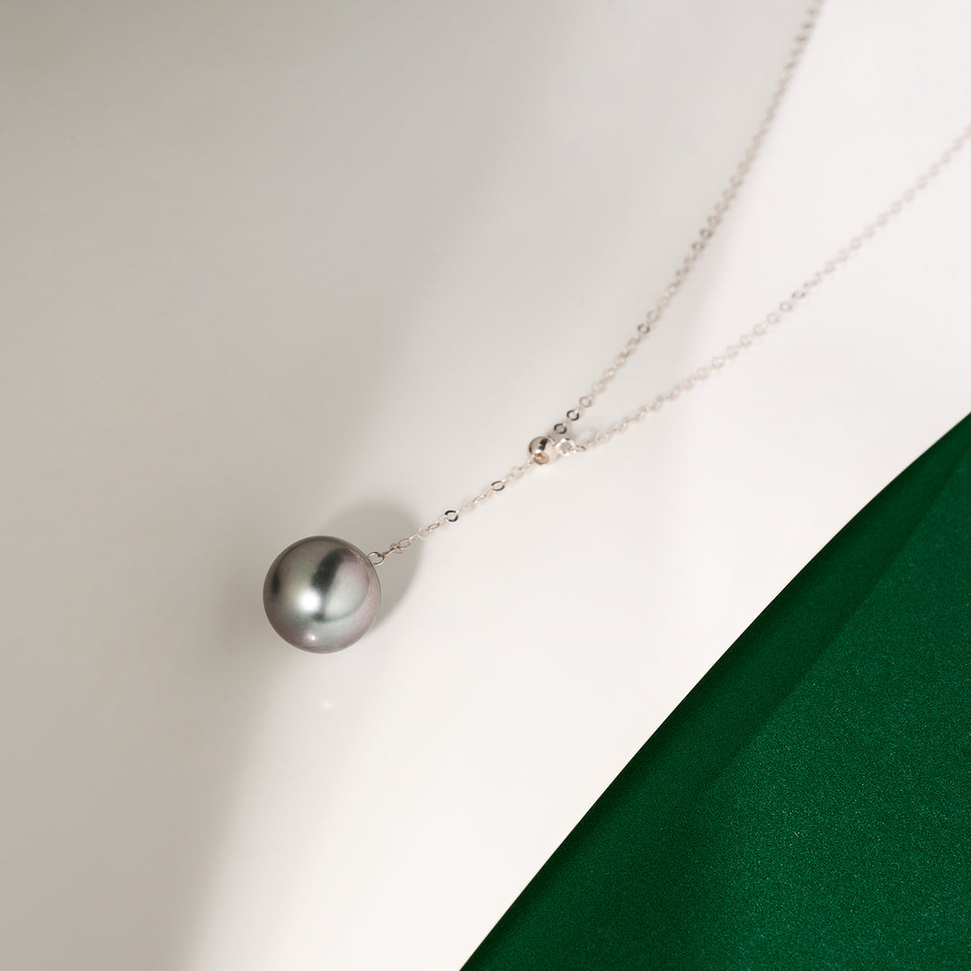 Saltwater Tahitian Pearl 18K Solid Gold﻿ Necklace KN00260