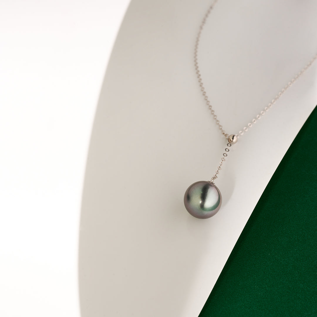 Saltwater Tahitian Pearl 18K Solid Gold﻿ Necklace KN00260