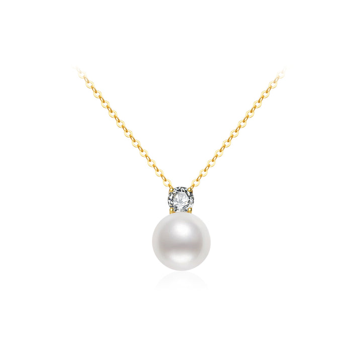 Collier de perles Edison en or massif 18 carats Top Lustre KN00262