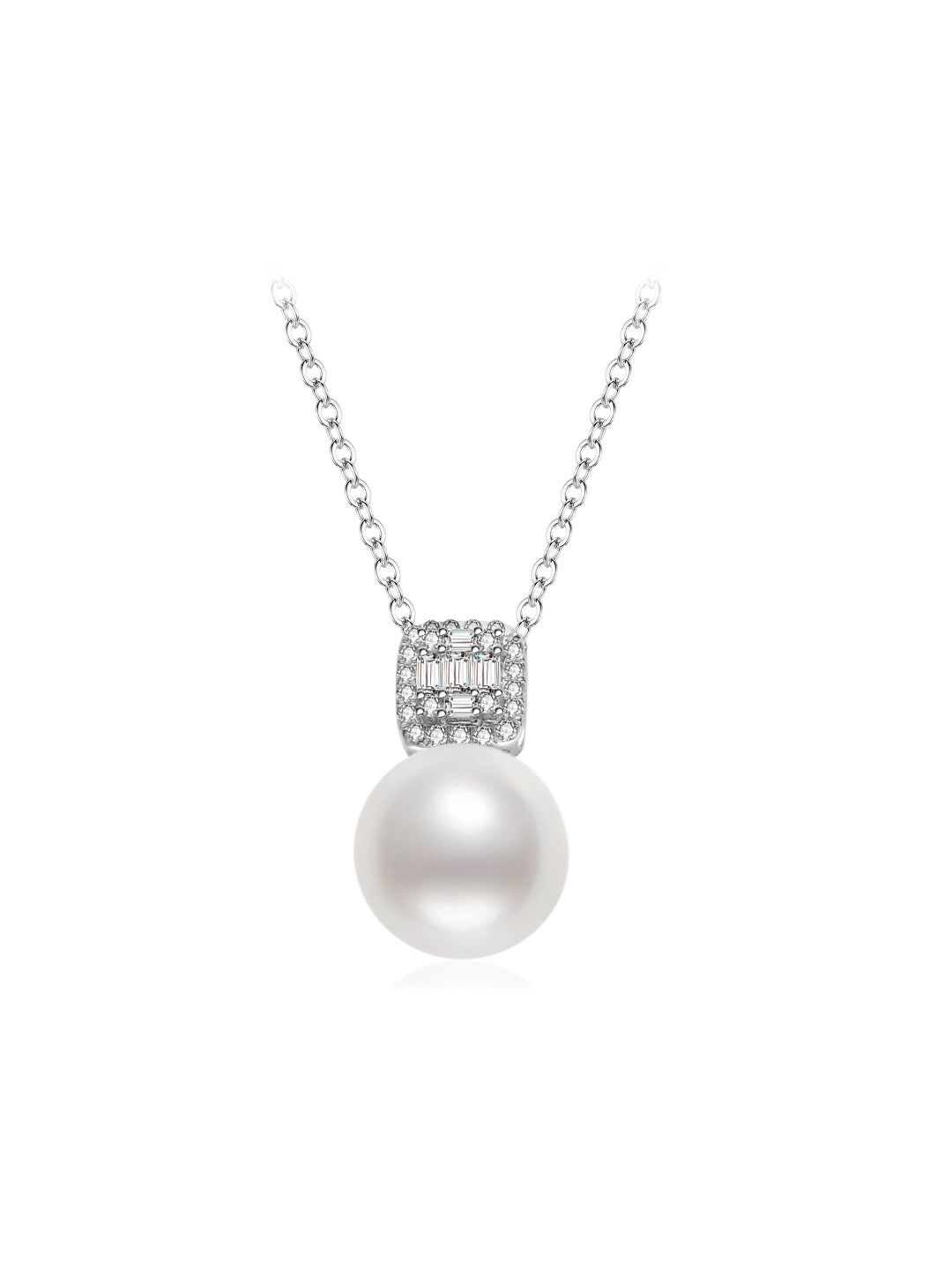 Collar de perlas Hanadama Akoya de oro macizo de 18 quilates KN00264