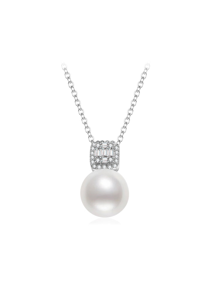 Collar de perlas Hanadama Akoya de oro macizo de 18 quilates KN00264