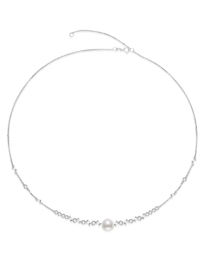 Kalung Mutiara Air Tawar 18K Emas Pepejal Gred Atas KN00267 | CELESTE