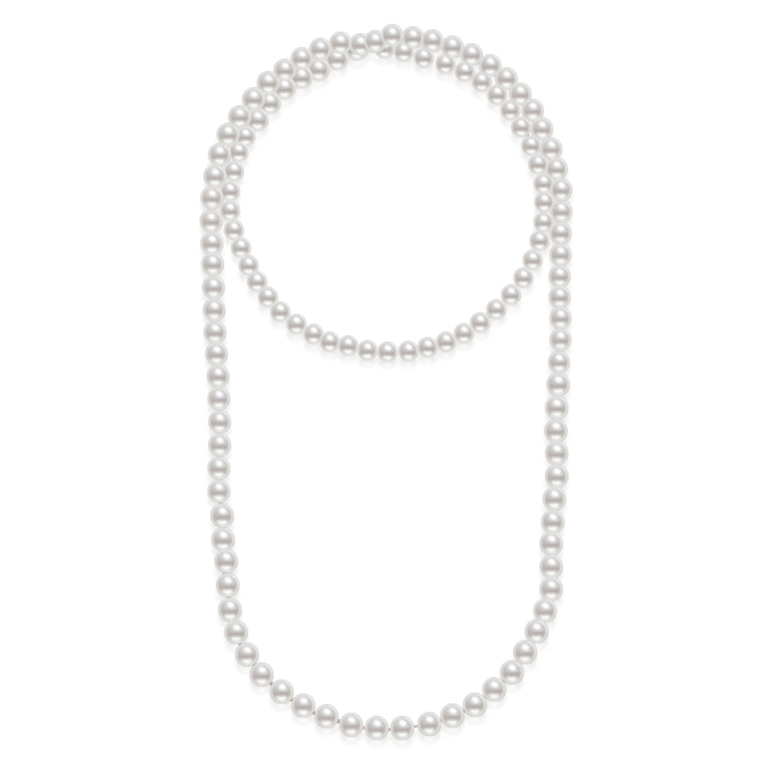 Collier de perles blanches australiennes en or 18 carats KN00268