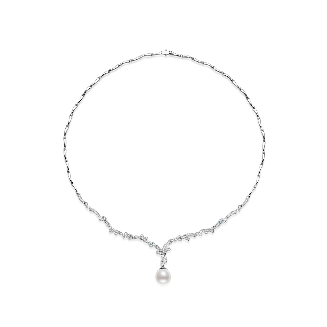 18K 純金澳洲白色南海珍珠項鍊 KN00274