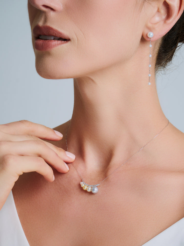 Collana in perle Akoya in oro solido 18K KN00294 | ARMONIA