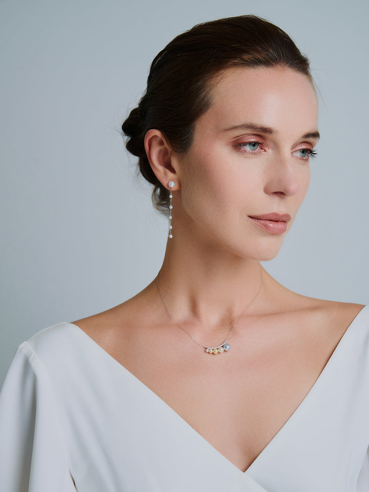 Collana in perle Akoya in oro solido 18K KN00294 | ARMONIA