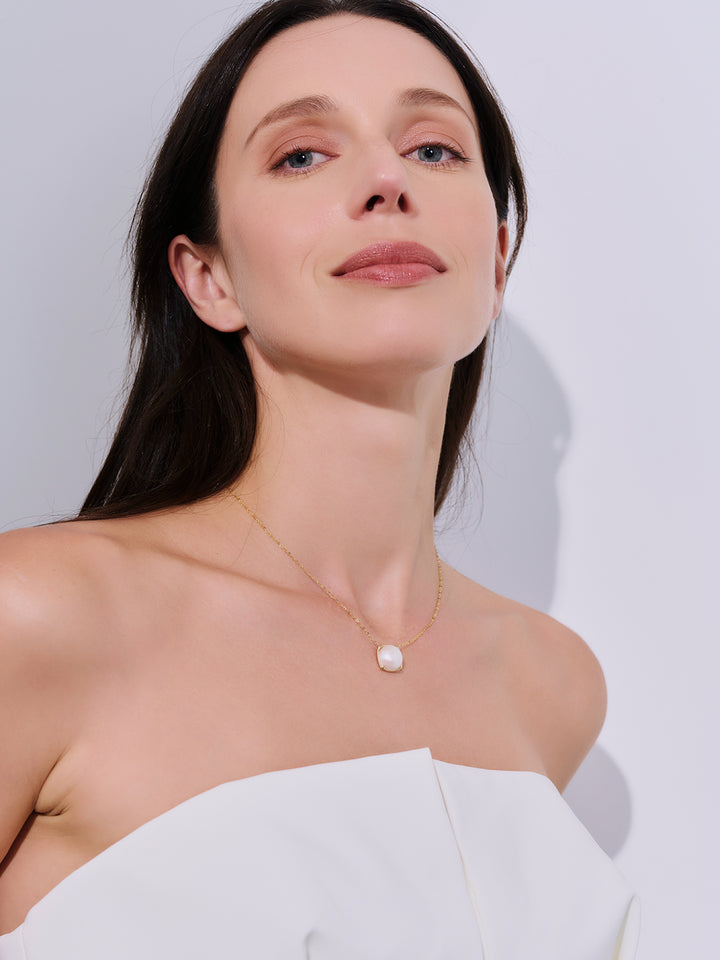 Collana con perla Mabe in oro 18K KN00327 | DOME