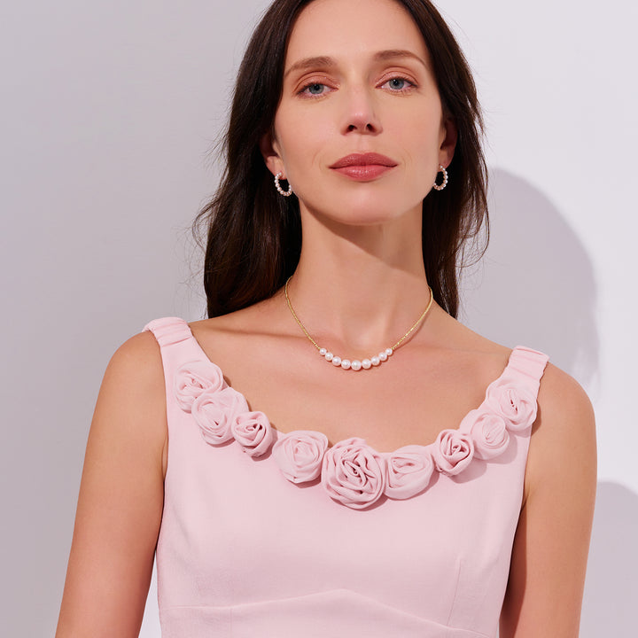18k Solid Gold Akoya Pearl Necklace KN00338 - PEARLY LUSTRE