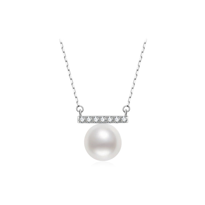 18K Solid Gold Akoya Pearl Necklace KN00339 - PEARLY LUSTRE
