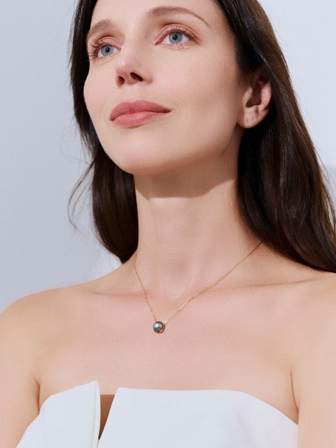 Collier perle Mabe en or 18K KN00341 | DÔME