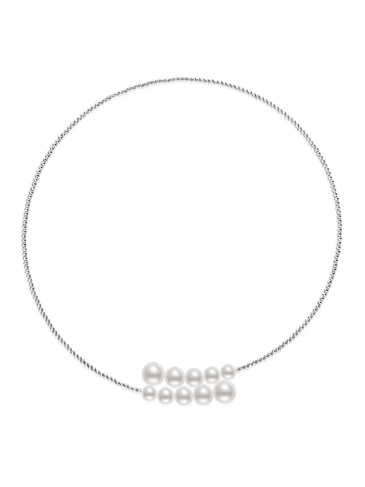 18k ソリッドゴールド アコヤパール ネックレス KN00345