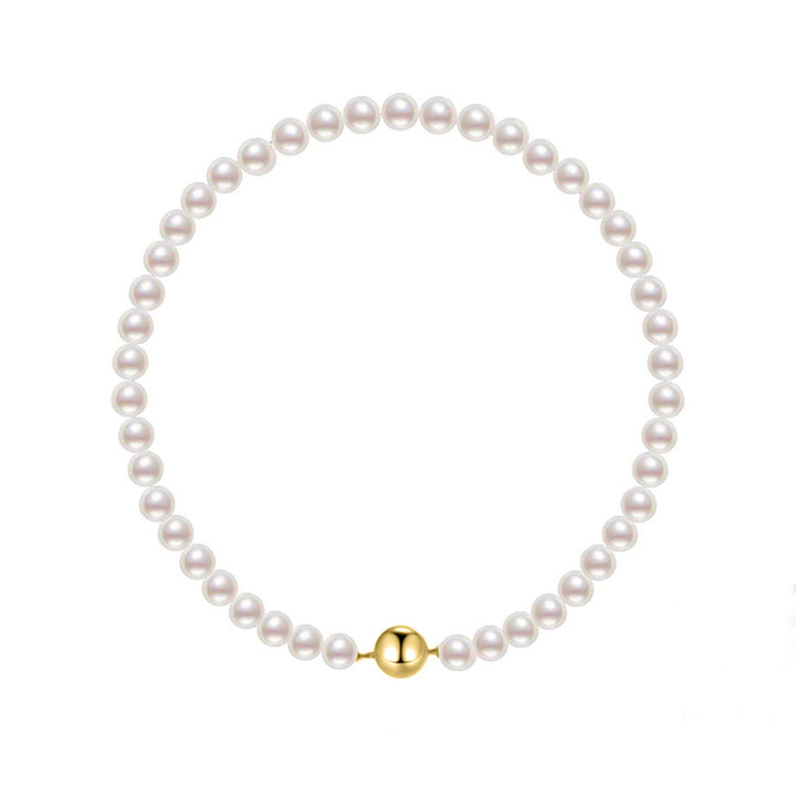 18k Gold Top Qualität Aurora HANADAMA Akoya Perlenkette KN00354